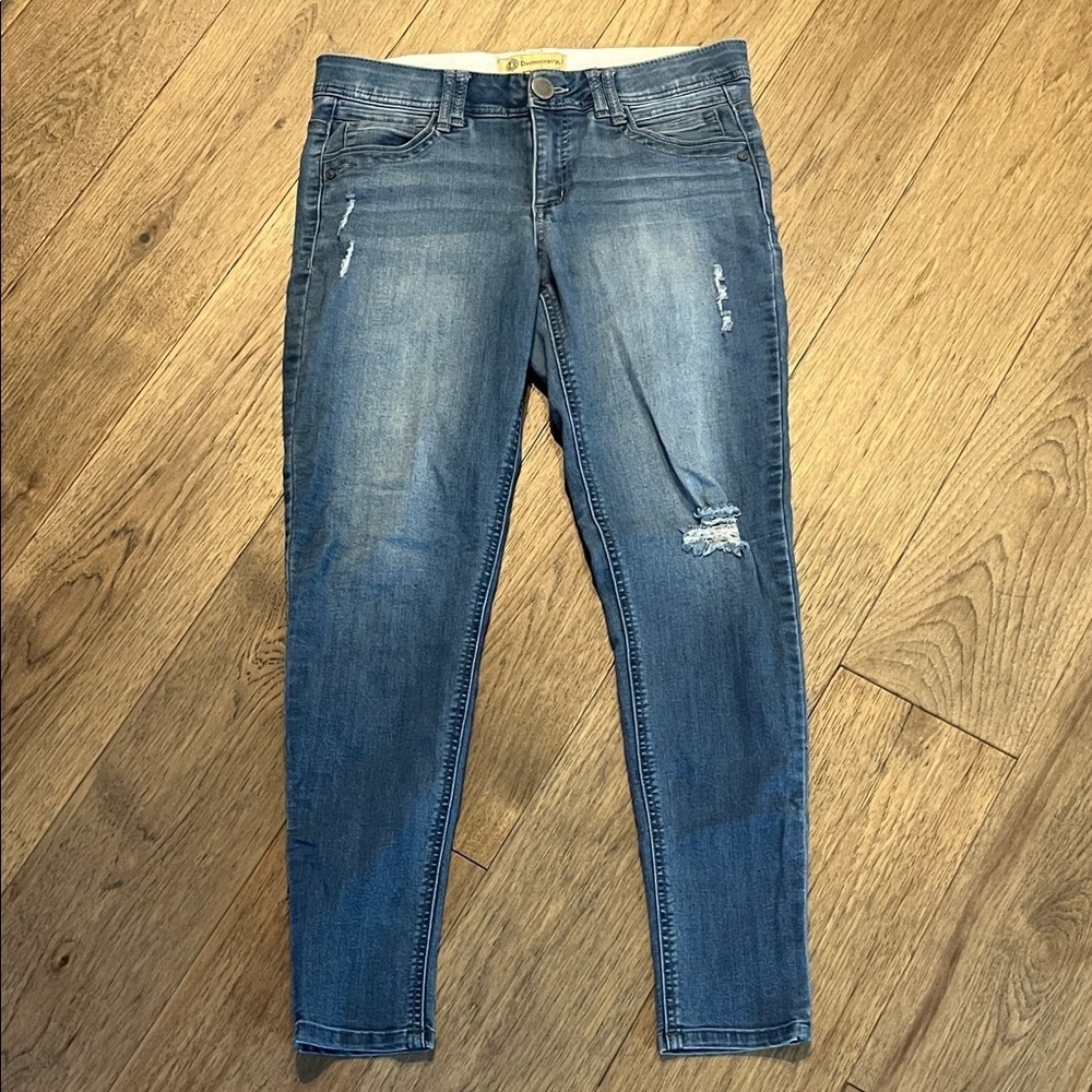 DEMOCRACY faded distressed skinny jeans, size 8